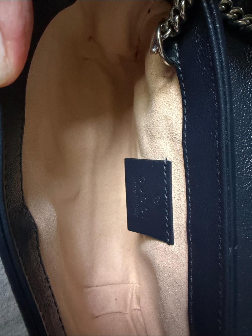 Gucci Turquoise GG Marmont Mini Crossbody Bag - Picture 7 of 16